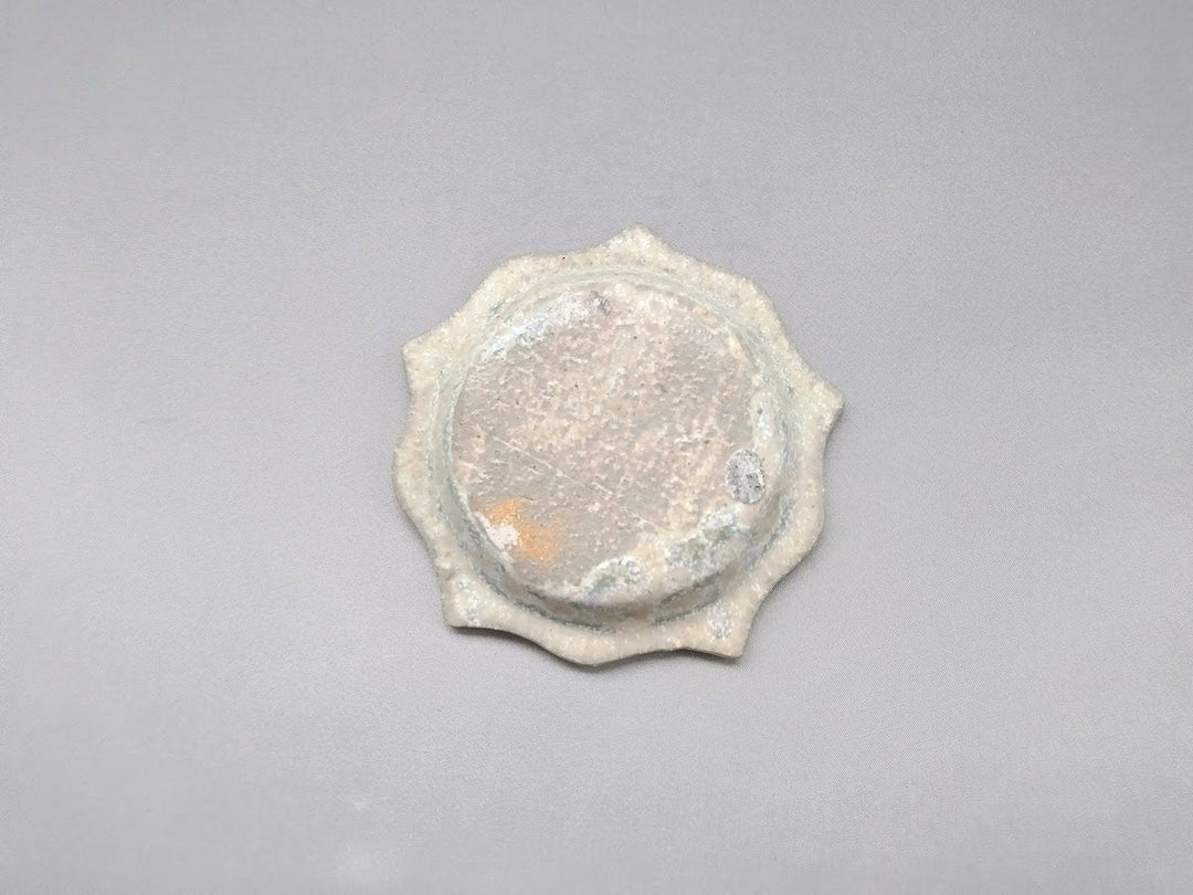 White Matte Glazed Carved Rim Plate Small Plate - Crafted By Kazuhito Yamamoto