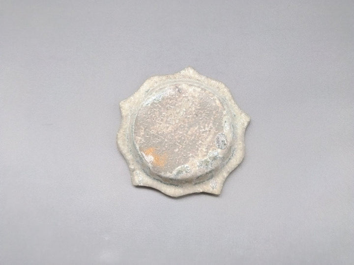 White Matte Glazed Carved Rim Plate Small Plate - Crafted By Kazuhito Yamamoto