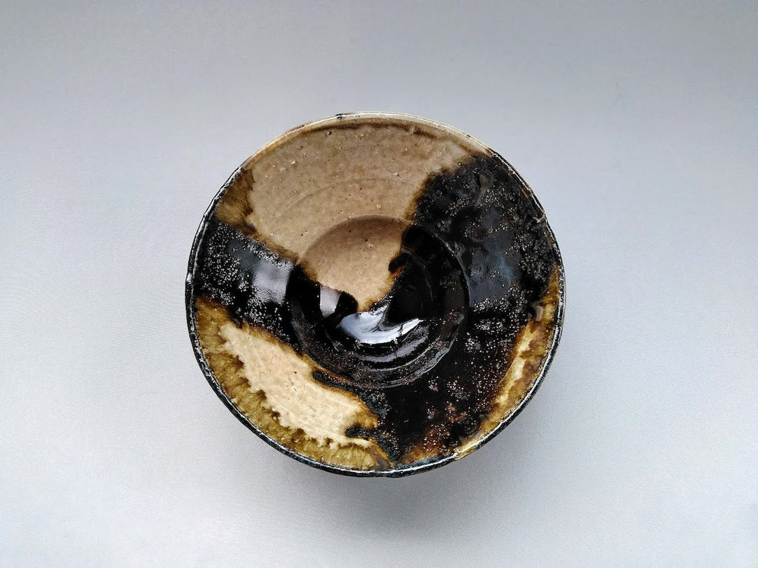 Iron-Glazed Rim Deep Bowl - Crafted By Seiji Okuda