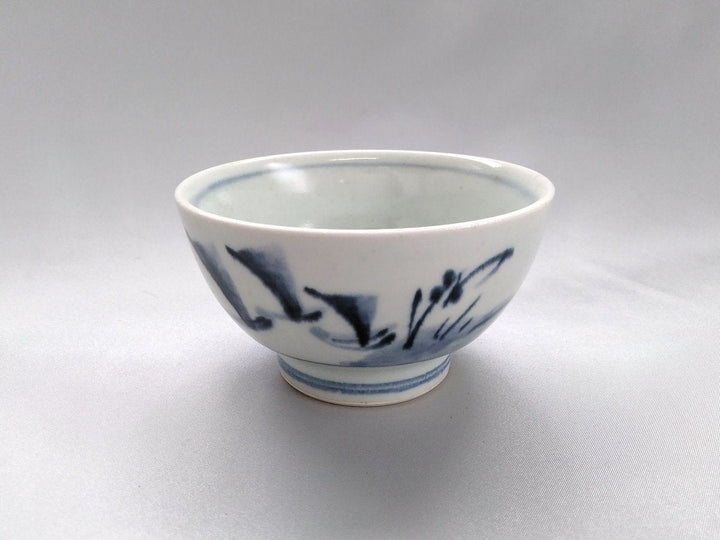 Old Underglazed sailboat grass Pattern kurawanka Small Bowl - Crafted By Pottery Ao