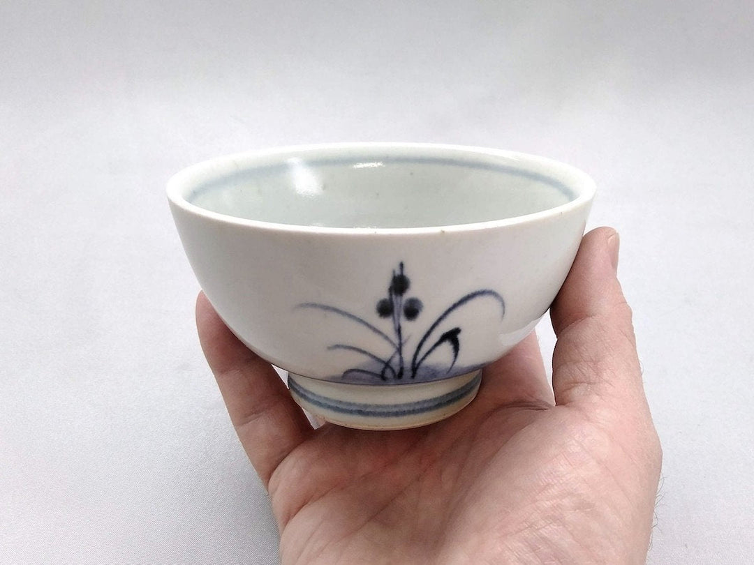 Old Underglazed sailboat grass Pattern kurawanka Small Bowl - Crafted By Pottery Ao