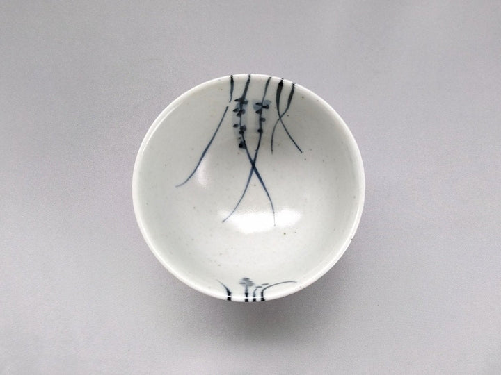 Old Underglazed grass Pattern kurawanka Small Bowl - Crafted By Pottery Ao