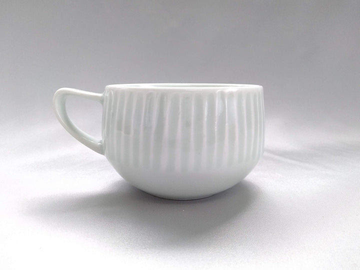Ash Glazed Ridged Soup Cup — Wood-Fired Japanese Pottery by Pottery Ao