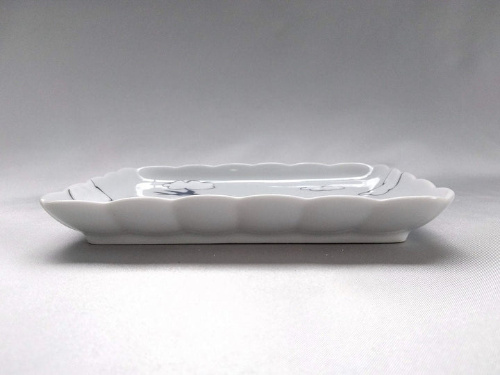 Cloud swallow Long Square Plate - Crafted By Tokushichi Kiln