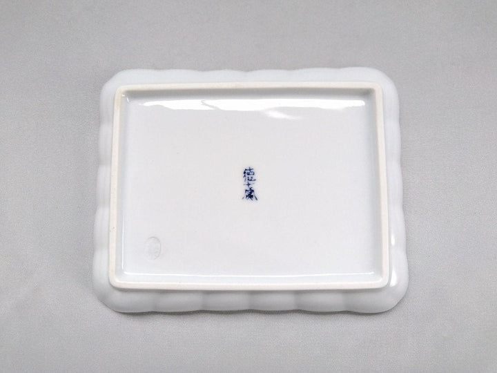Cloud swallow Long Square Plate - Crafted By Tokushichi Kiln