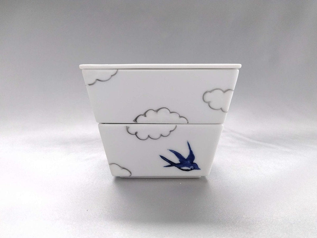 Cloud swallow two-tieRed heavy - Crafted By Tokushichi Kiln
