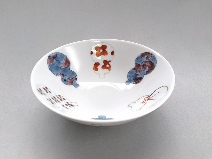 Imari Gourd Flat Bowl - Crafted By Tokushichi Kiln