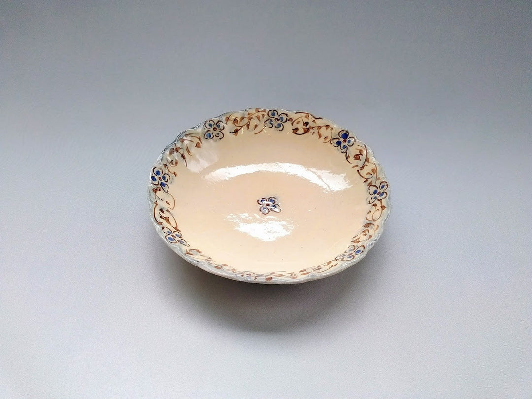 Annam Aoe Arabesque 6-Sun Chrysanthemum Bowl - Crafted By Masaaki Hibino