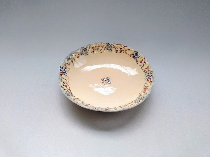 Annam Aoe Arabesque 6-Sun Chrysanthemum Bowl - Crafted By Masaaki Hibino