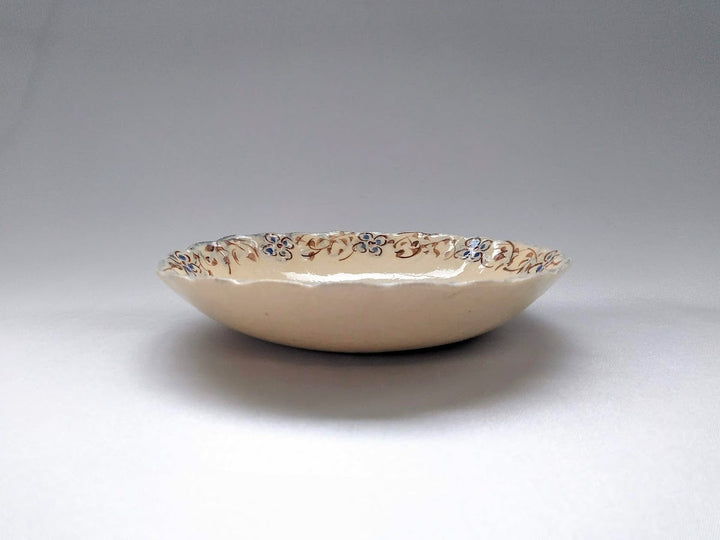 Annam Aoe Arabesque 6-Sun Chrysanthemum Bowl - Crafted By Masaaki Hibino