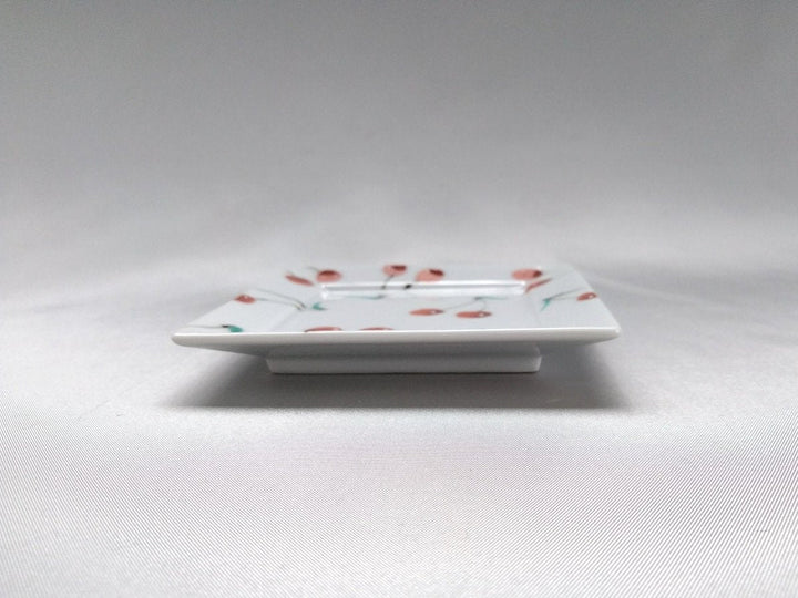 Cherry Square Small Plate - Crafted By Tokushichi Kiln