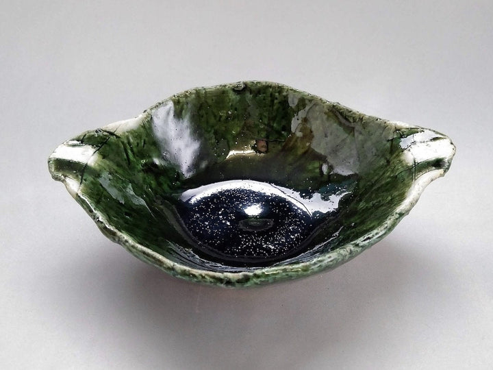 Oribe double-eaRed Striped Round Bowl - Crafted By Kazuhito Yamamoto
