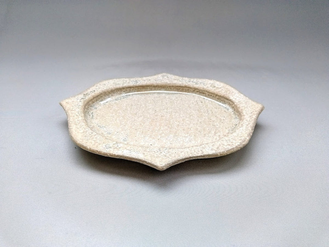 White Matte Glazed Carved Oval Plate Small - Crafted By Kazuhito Yamamoto