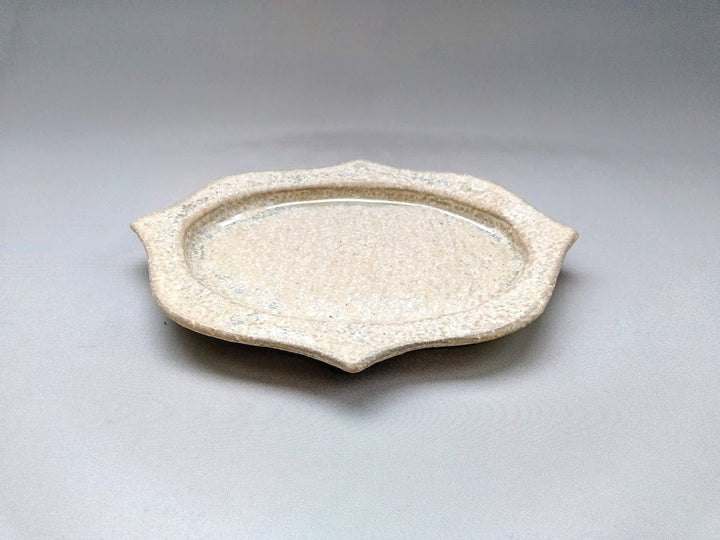 White Matte Glazed Carved Oval Plate Small - Crafted By Kazuhito Yamamoto