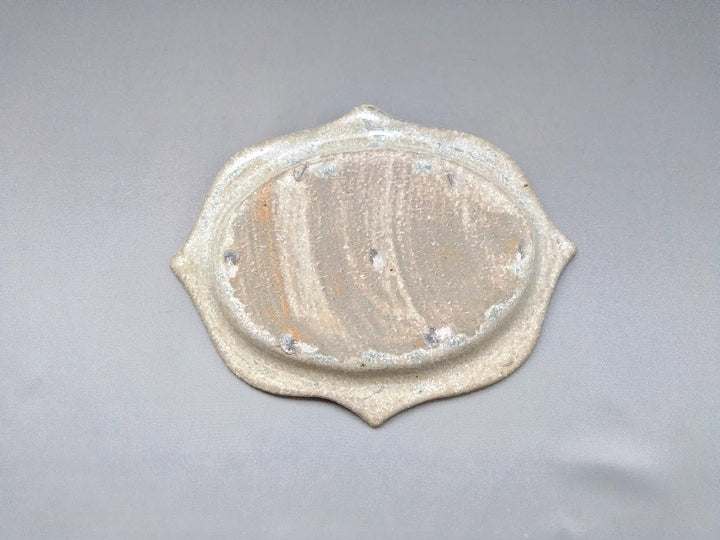 White Matte Glazed Carved Oval Plate Small - Crafted By Kazuhito Yamamoto