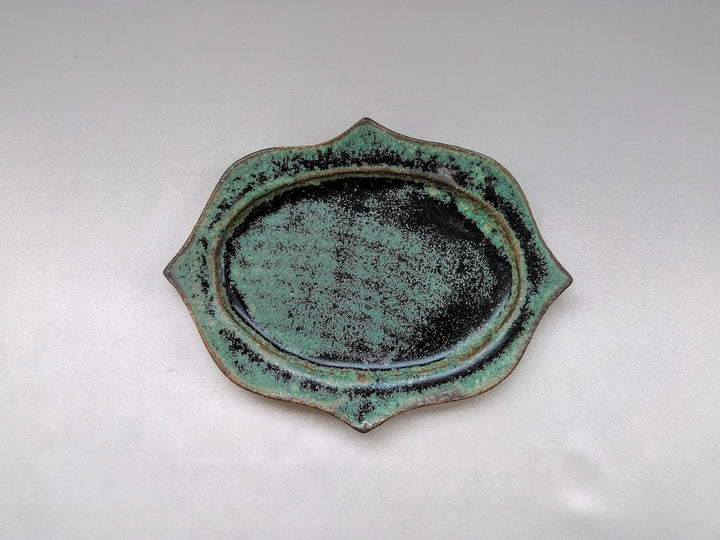 Matte Oribe Carved Oval Plate Small - Crafted By Kazuhito Yamamoto