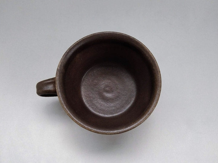 Rust Glaze Line-Carved Soup Cup Straight - Crafted By Furutani Pottery