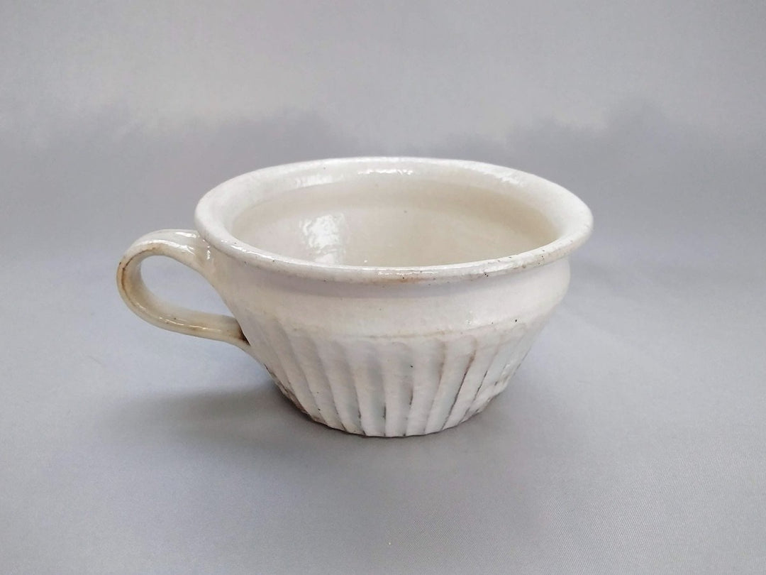 Iron Speckled Line-Carved Soup Cup Straight - Crafted By Furutani Pottery