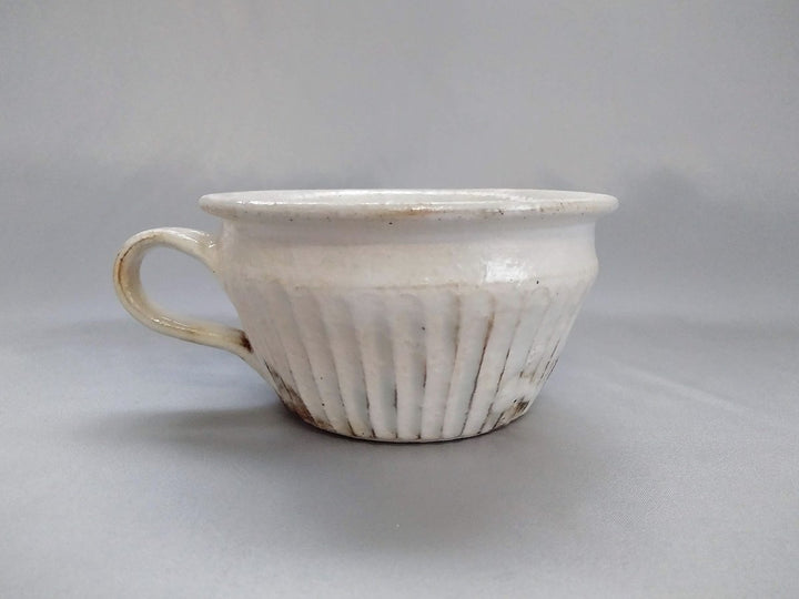 Iron Speckled Line-Carved Soup Cup Straight - Crafted By Furutani Pottery