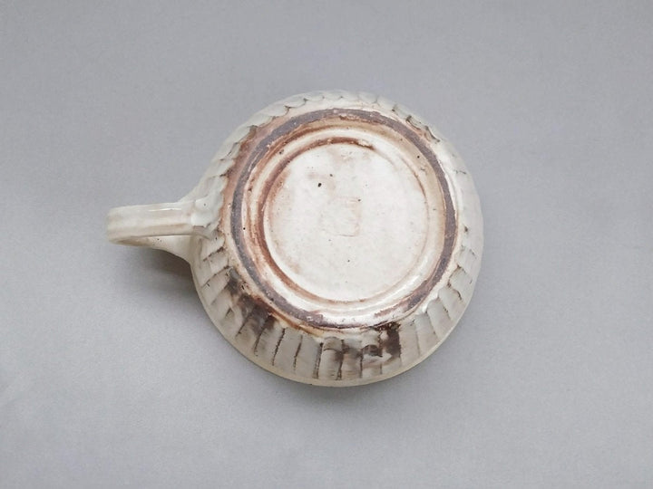 Iron Speckled Line-Carved Soup Cup Straight - Crafted By Furutani Pottery
