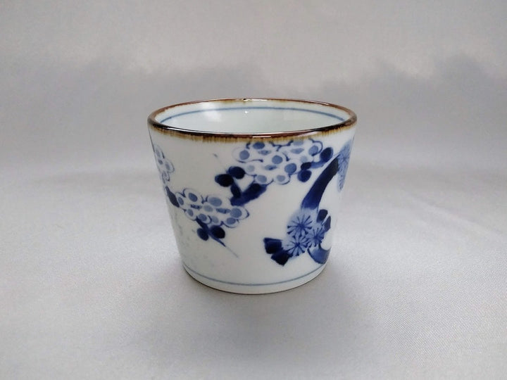 Sometsuke Shochikubai Soba Cup - Crafted By Kanemon Kiln