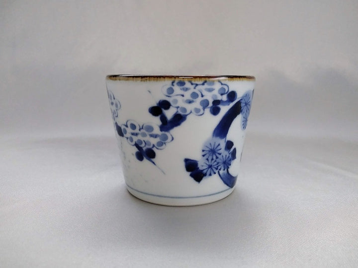 Sometsuke Shochikubai Soba Cup - Crafted By Kanemon Kiln