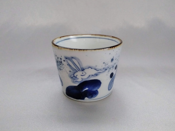 Sometsuke Rabbit Soba Cup - Crafted By Kanemon Kiln