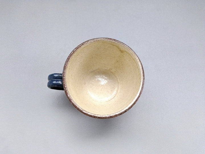 Painted Slip demitasse Blue - Crafted By Takuya Ohara