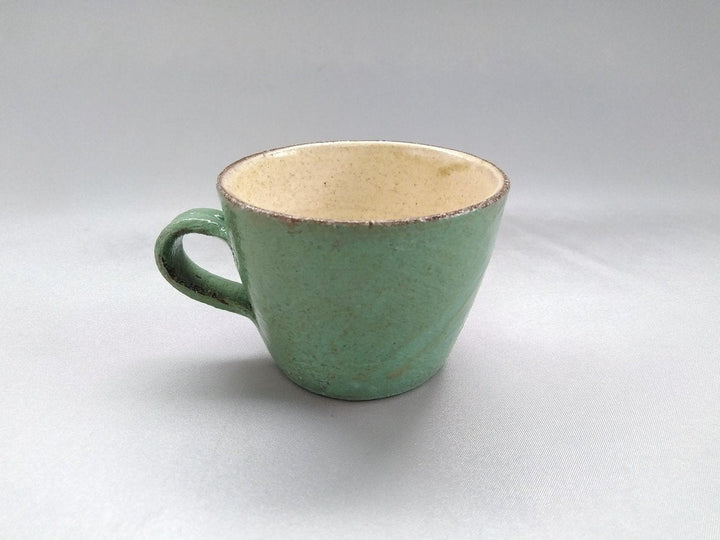 Painted Slip demitasse Green - Crafted By Takuya Ohara