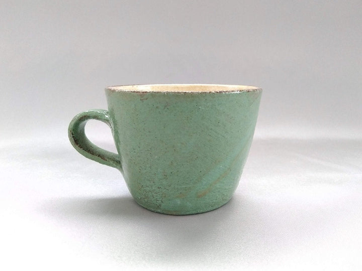 Painted Slip demitasse Green - Crafted By Takuya Ohara