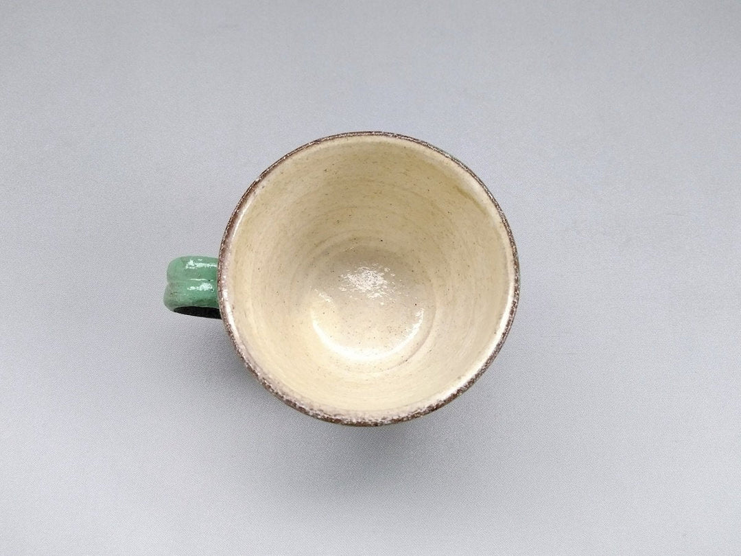 Painted Slip demitasse Green - Crafted By Takuya Ohara