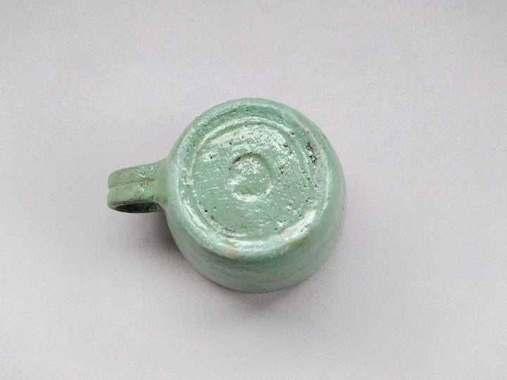 Painted Slip demitasse Green - Crafted By Takuya Ohara