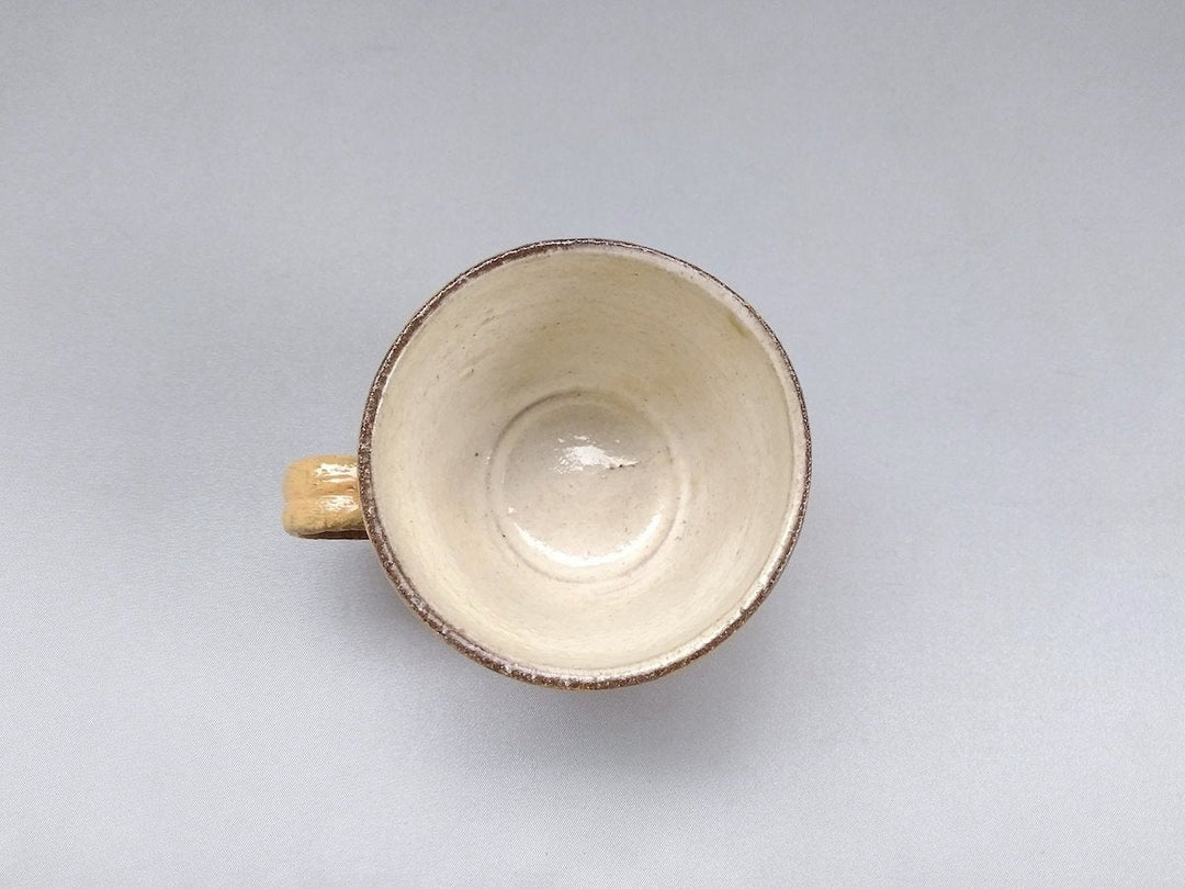 Painted Slip demitasse Yellow - Crafted By Takuya Ohara