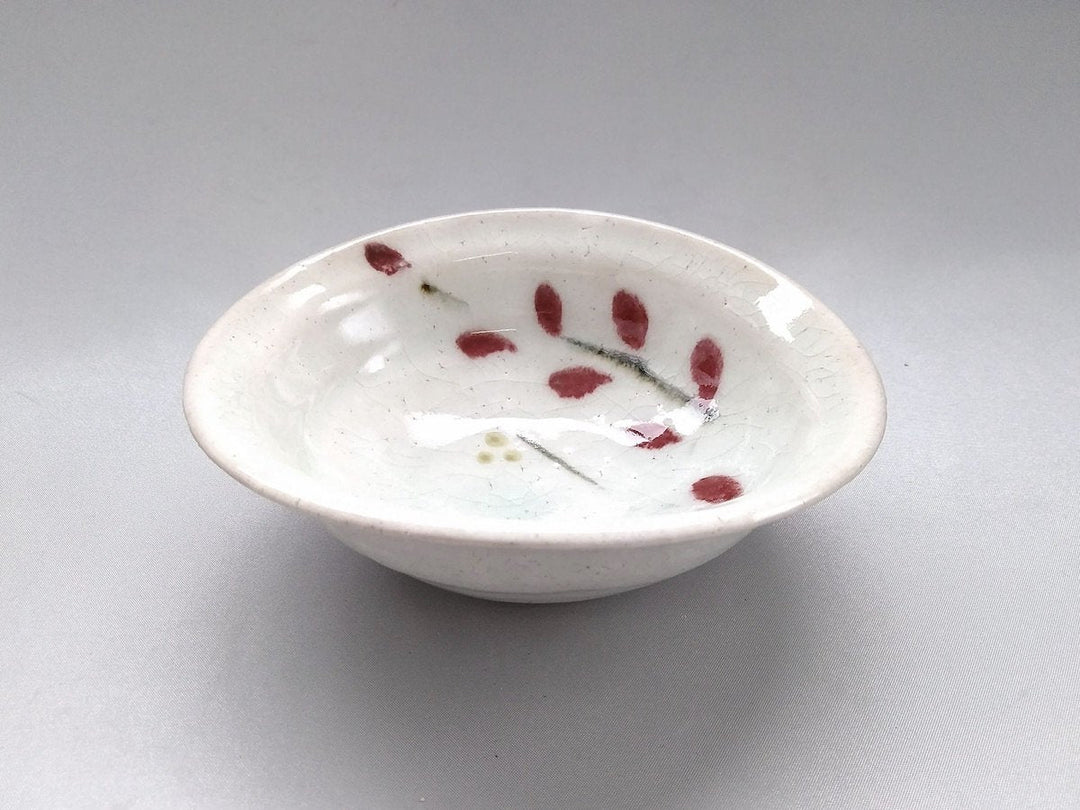 Red Leaf deflection Small Bowl - Crafted By Iwao Pottery
