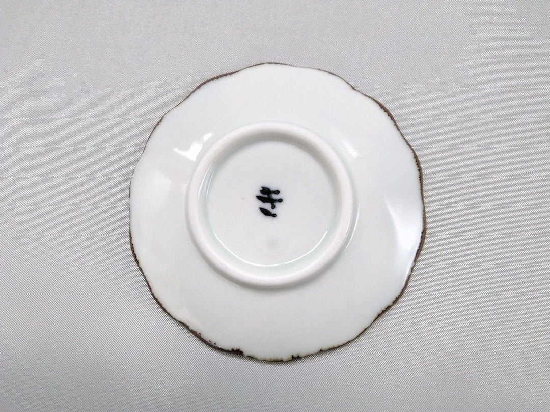 Red pea Plate Camellia - Crafted By Soramoe Pottery