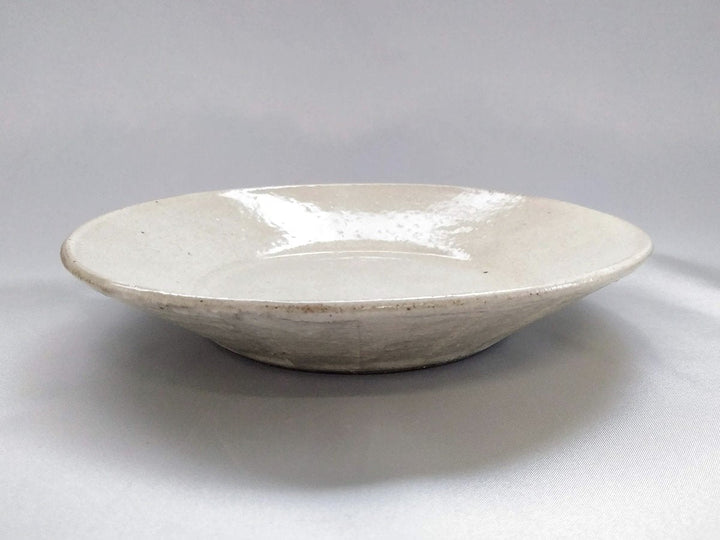 White Slip sogi Flat 7-Sun Plate - Crafted By Shinji Akane