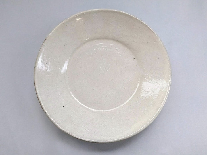 White Slip sogi Flat 7-Sun Plate - Crafted By Shinji Akane