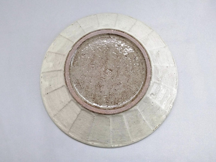 White Slip sogi Flat 7-Sun Plate - Crafted By Shinji Akane