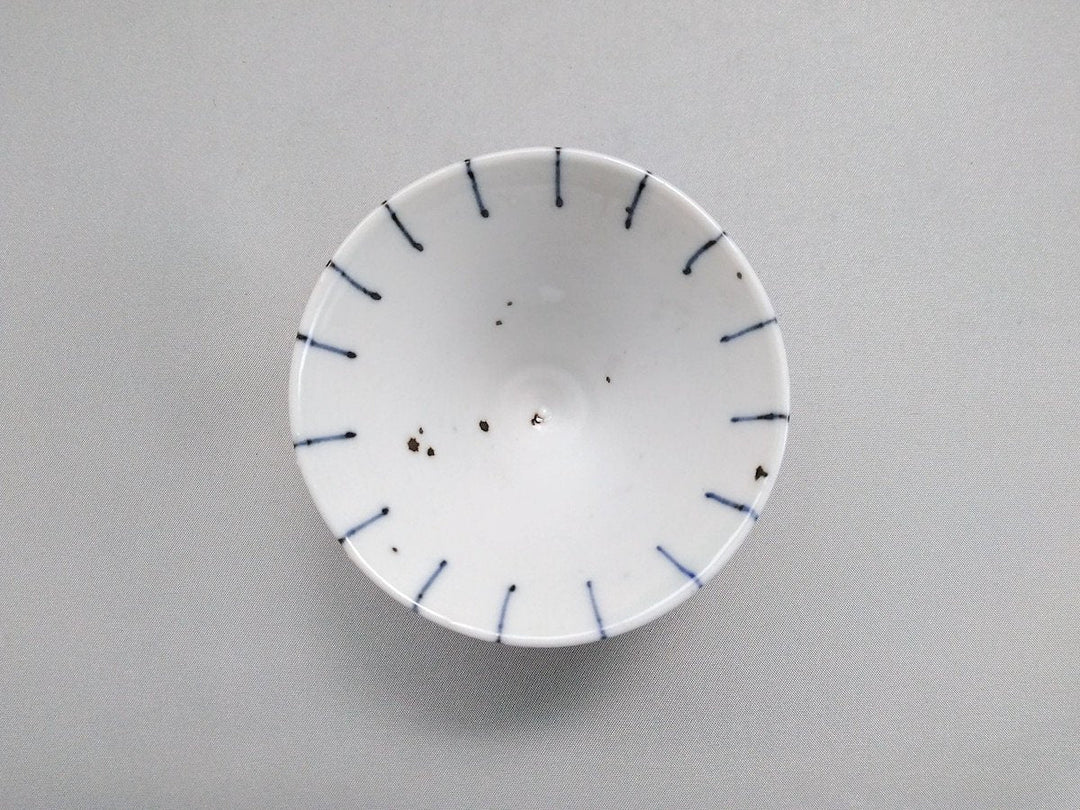 Colored Blue Tokusa Sake Cup - Crafted By Hidemasa Miyake