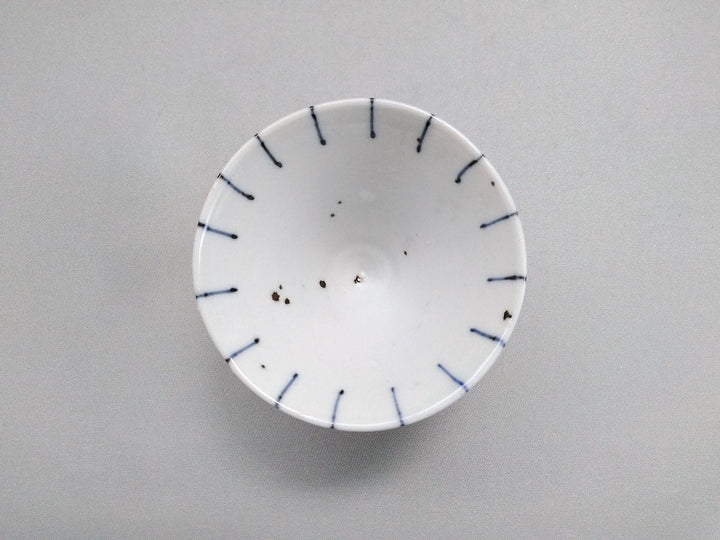 Colored Blue Tokusa Sake Cup - Crafted By Hidemasa Miyake