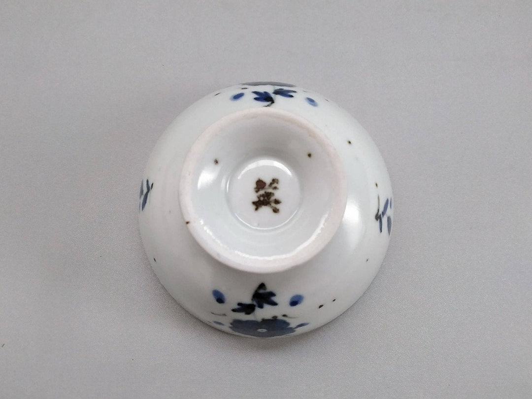 Sometsuke Flower Pattern Rice Bowl — Hand-Glazed Japanese Porcelain by My Store
