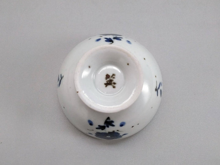 Sometsuke Flower Pattern Rice Bowl — Hand-Glazed Japanese Porcelain by My Store