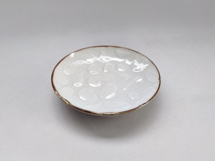 White Porcelain Yotsuba Small Plate - Crafted By Kousei Kobayashi