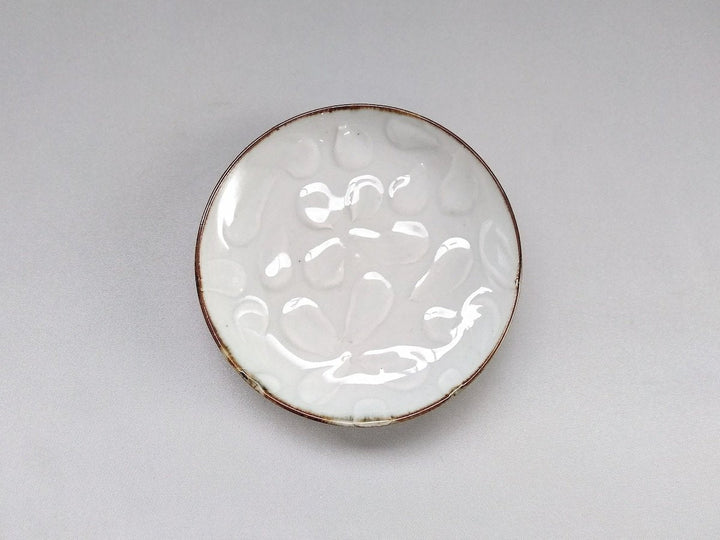 White Porcelain Yotsuba Small Plate - Crafted By Kousei Kobayashi