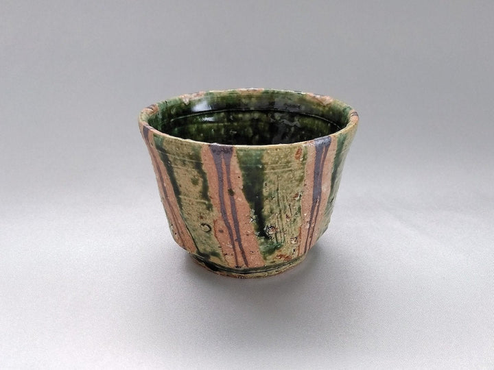 Oribe Striped Soba Cup - Crafted By Akihide Nakao