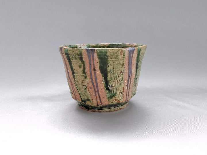 Oribe Striped Soba Cup - Crafted By Akihide Nakao