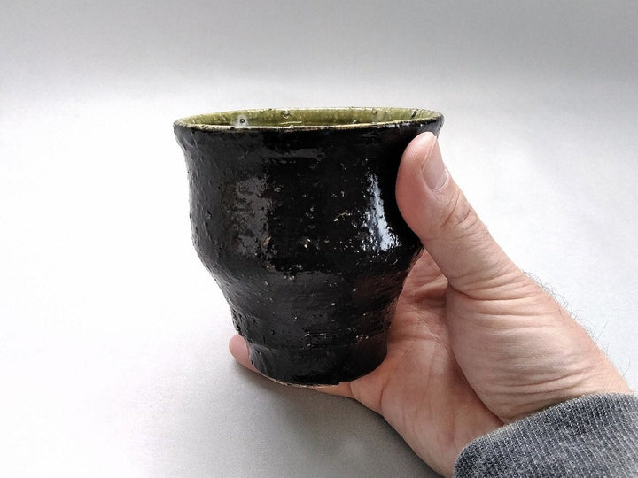 Inside Oribe Outer Black Shochu Cup High School - Crafted By Akihide Nakao