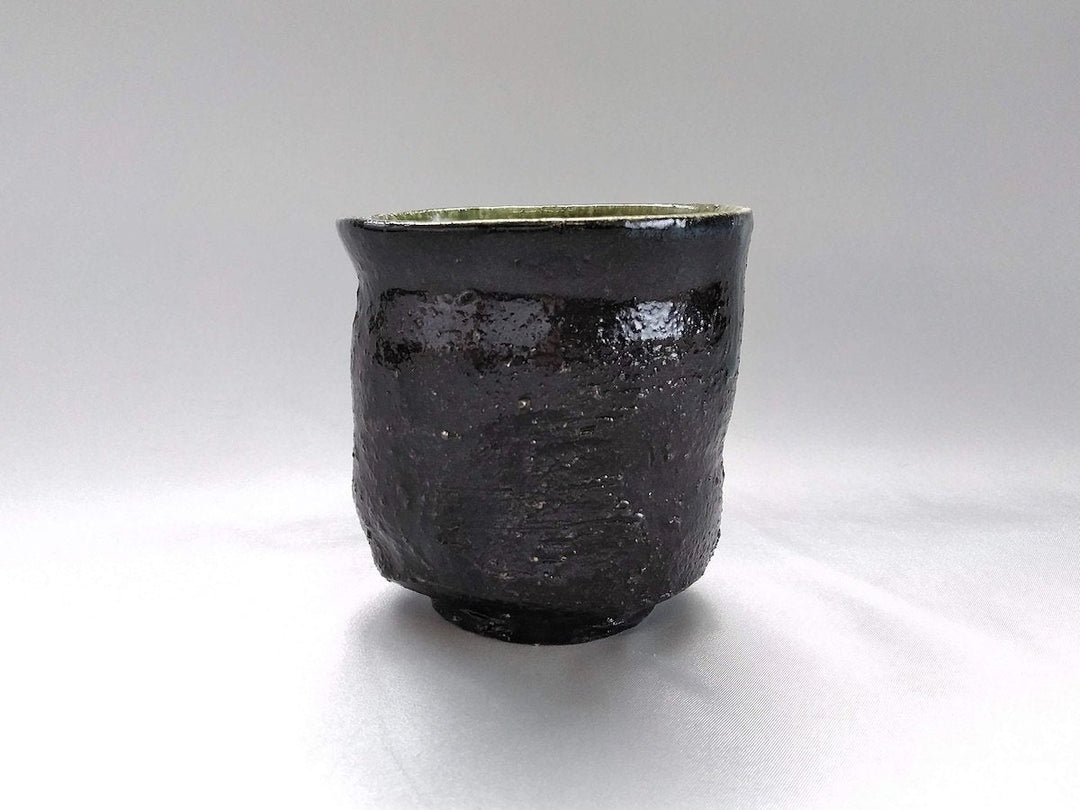 Inside Oribe Outer Black Shochu Cup Low - Crafted By Akihide Nakao