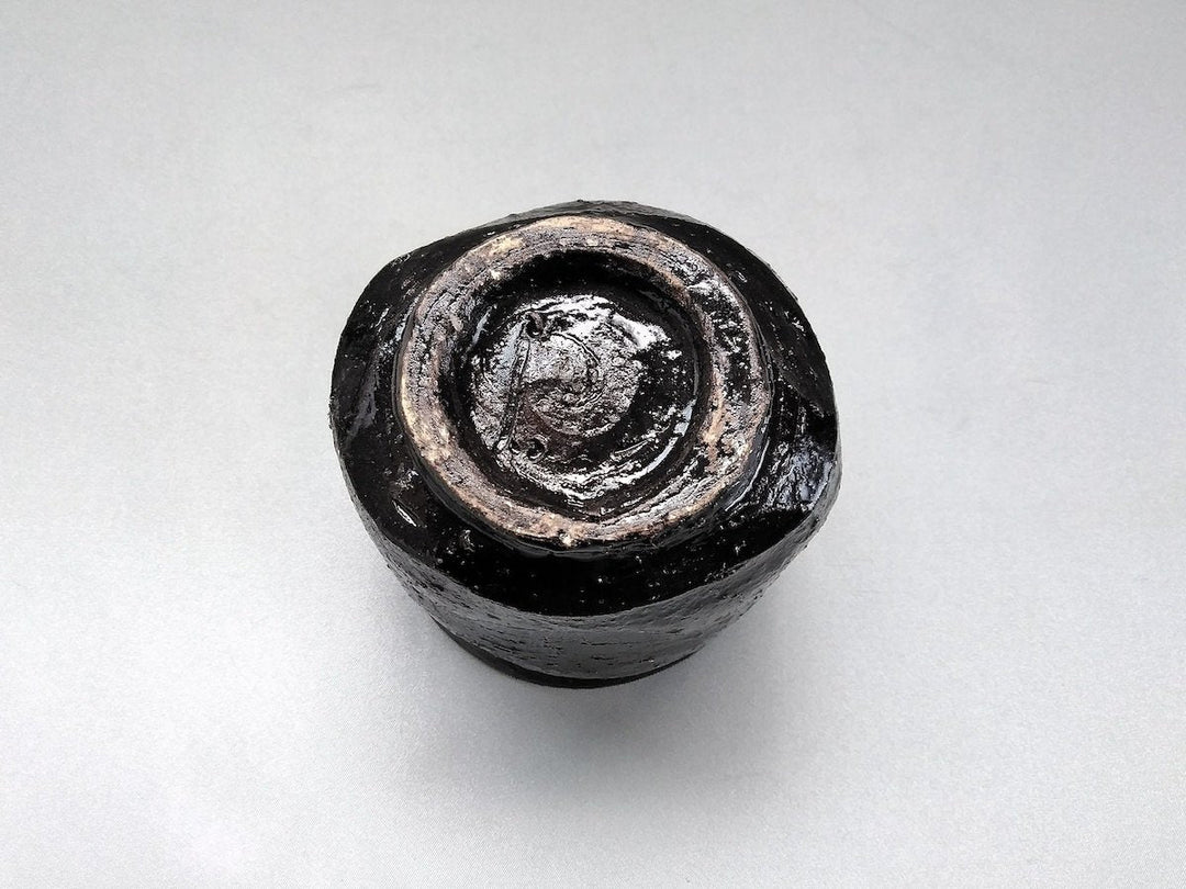 Inside Oribe Outer Black Shochu Cup Low - Crafted By Akihide Nakao