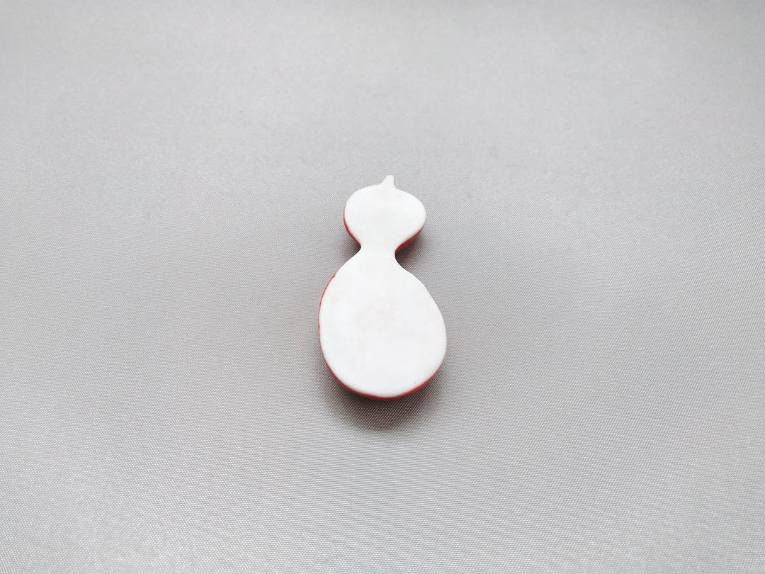 Gourd-Shaped Chopstick Rest Red - Crafted By Pottery Raku